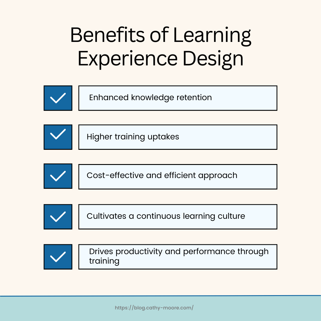 What is learning experience design 5.