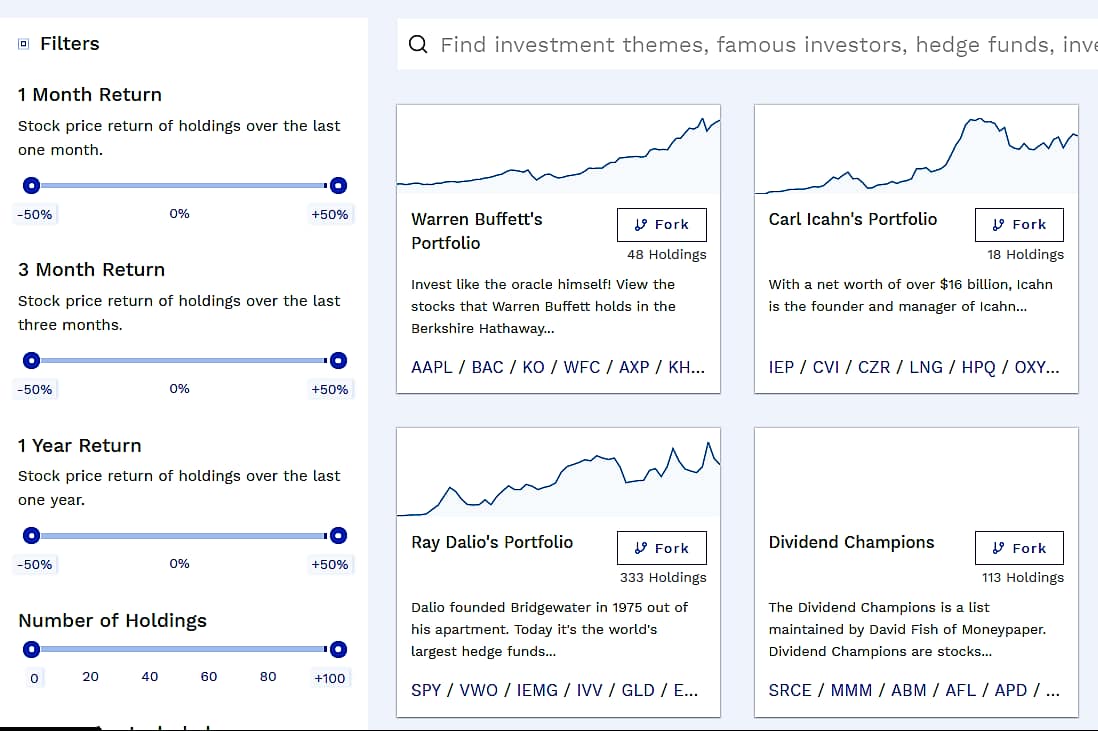 Finbox Ideas section