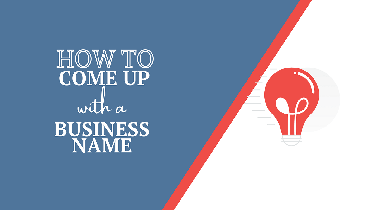 How to come up with a business name