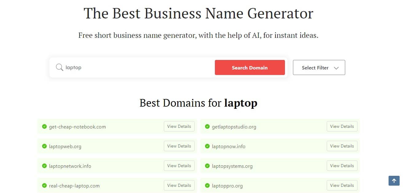 DomainWheel - Business Name Generator