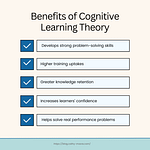 Five benefits of cognitive learning theory in corporate training.