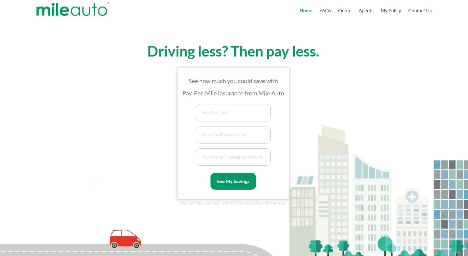 MileAuto homepage