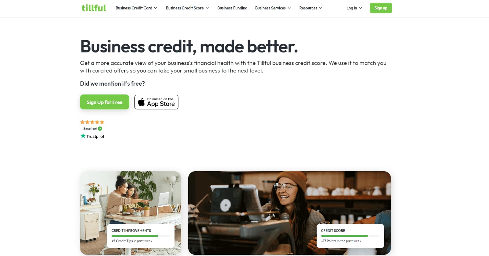 Tillful homepage