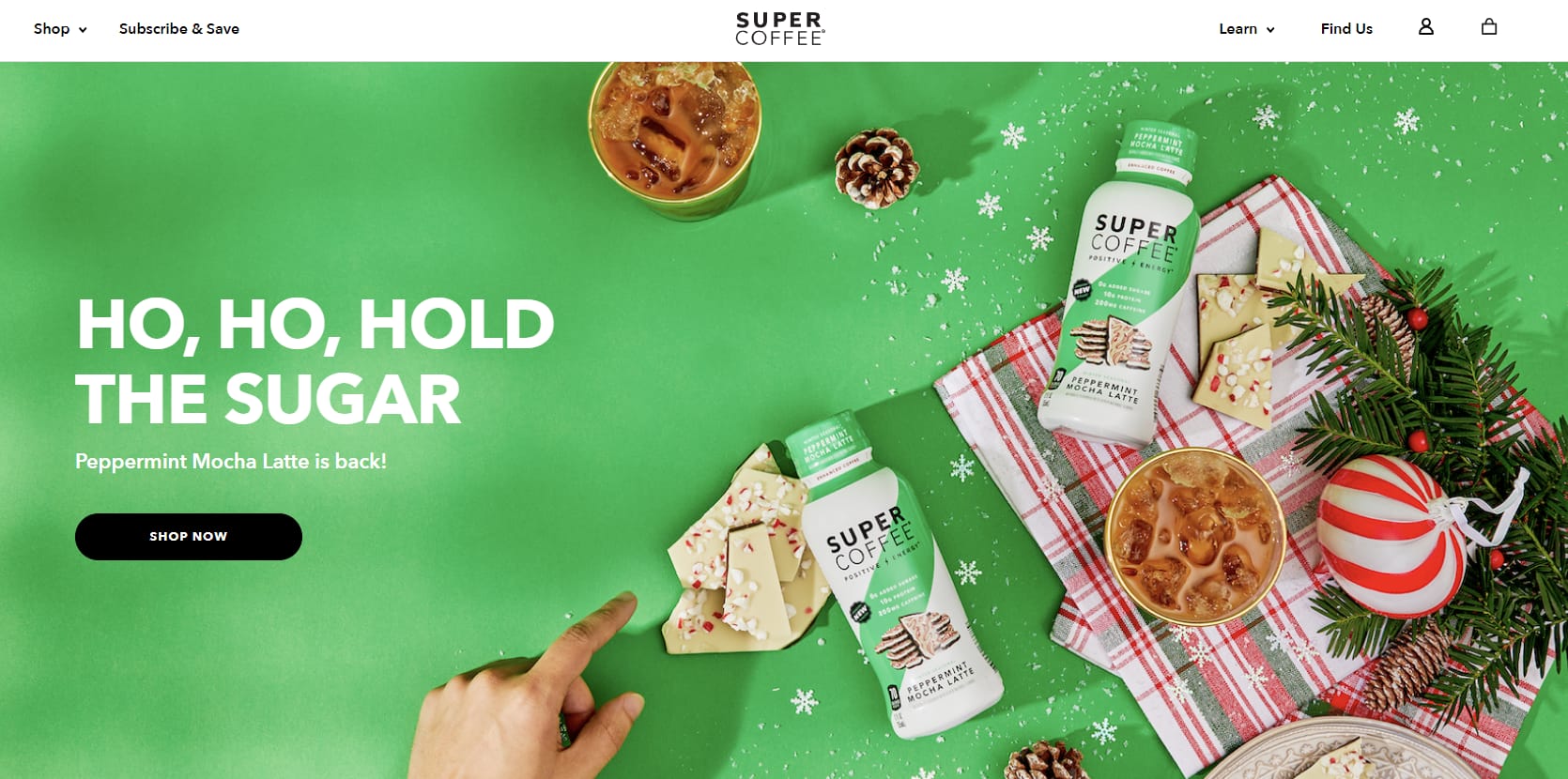 Best Shark Tank Products: Super Coffee homepage