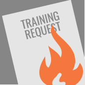 Training request form on fire