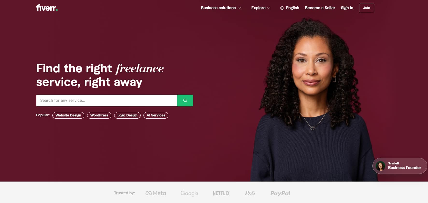 Best Money-Making Apps: Fiver Homepage