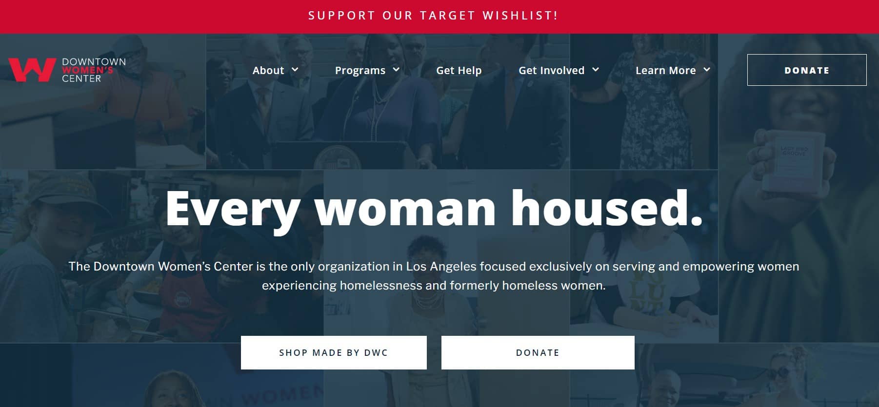 Downtown Women's Center homepage