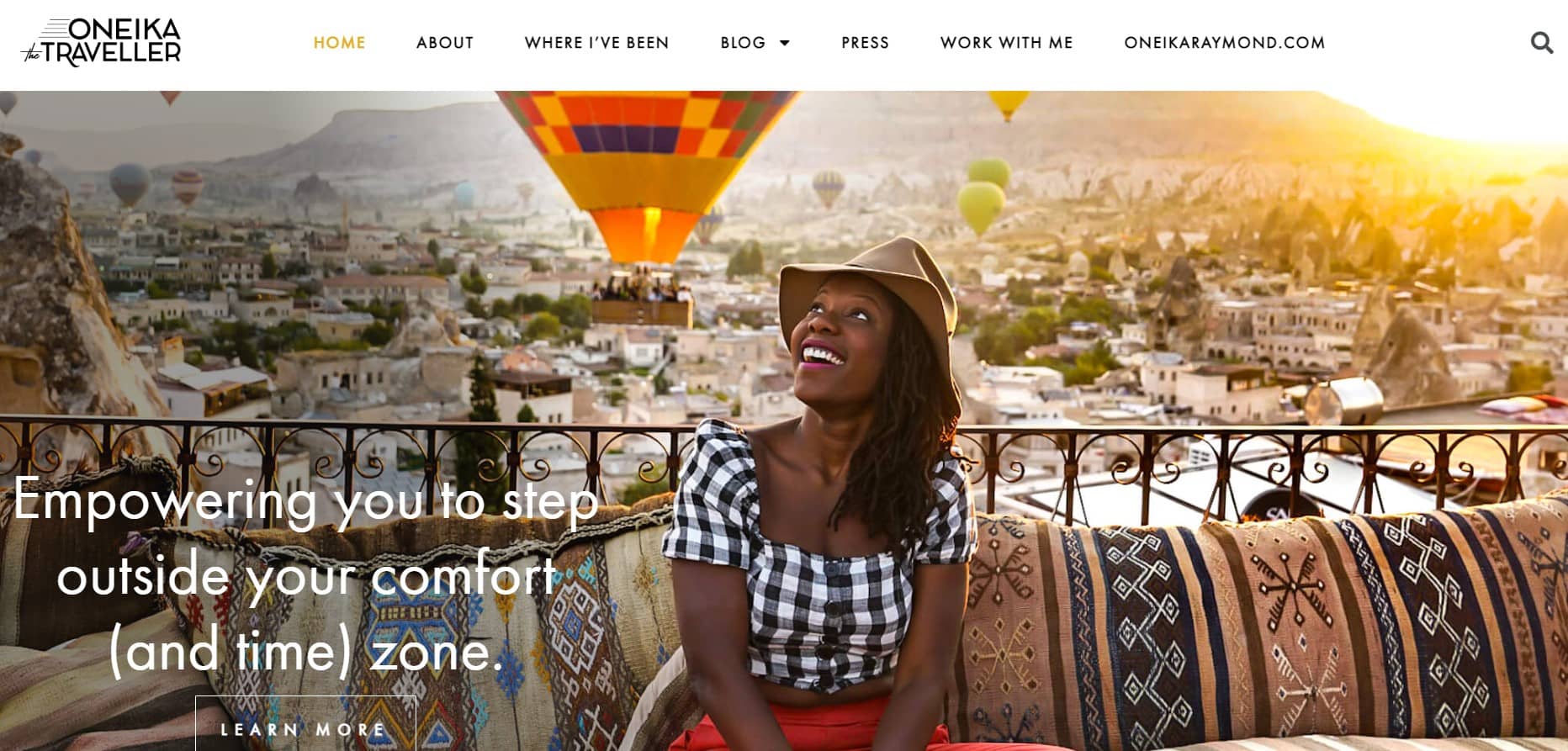 Travel Blog Name Ideas, Oneika The Traveller Homepage