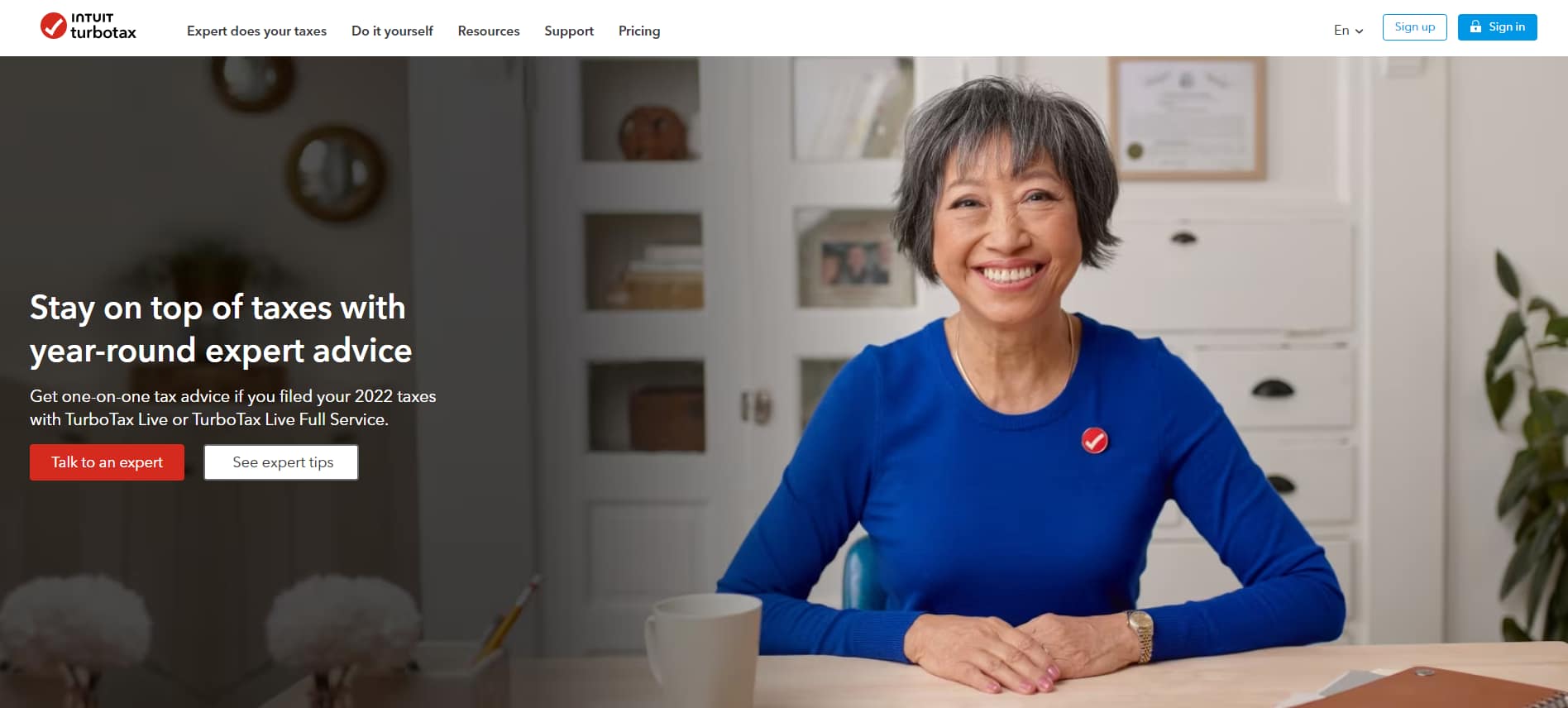 TurboTax homepage