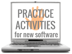 Practice activities for new software