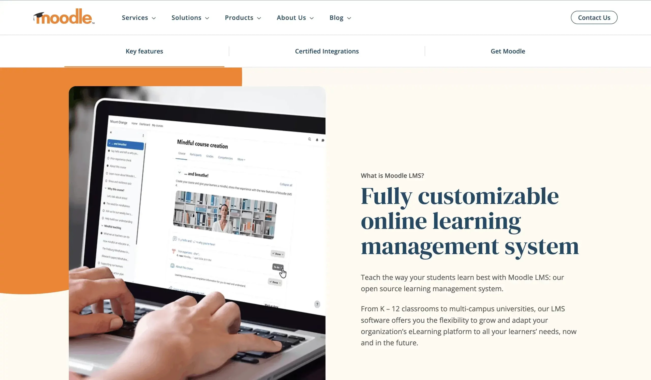 Moodle open source LMS.