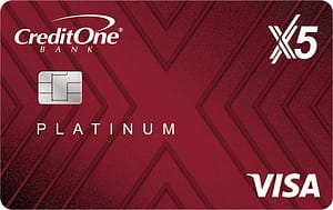 lendingtree-logo Credit One Bank Platinum X5 Visa credit card