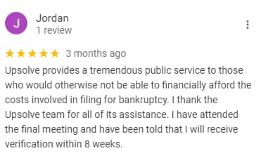 Upsolve Positive Google Review