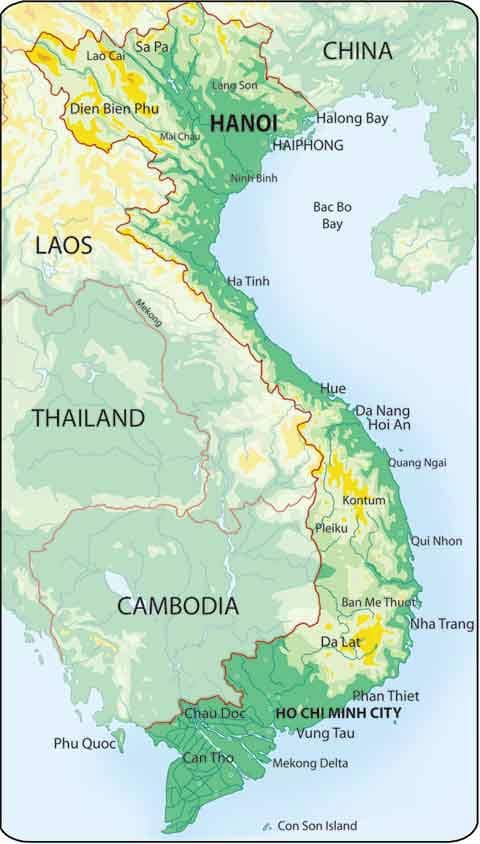 Map of Vietnam