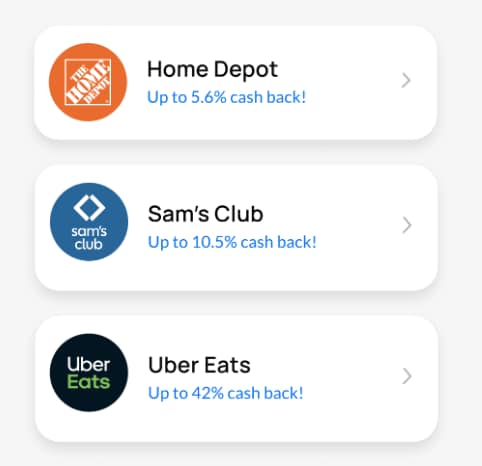 Sesame Cash cash back merchants