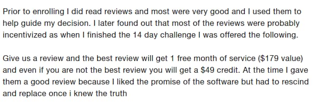  Credit Repair Cloud offers incentives for reviews