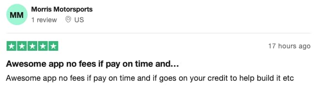 Sezzle customer review
