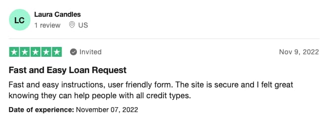 BadCreditLoans.com Trustpilot Review