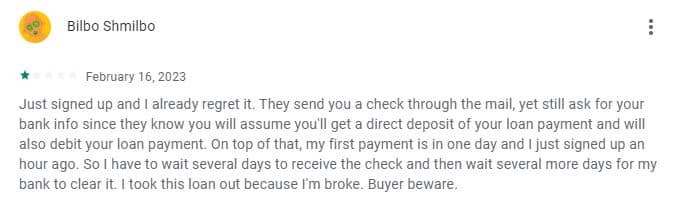 Cheese negative customer review