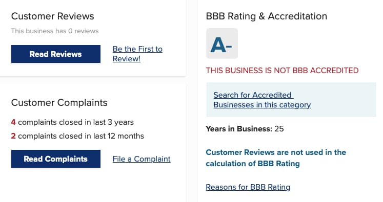 CashUSA BBB rating
