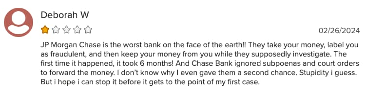 Chase Auto Loans BBB Review