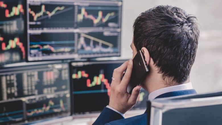 Professional Trader / Client on Phone