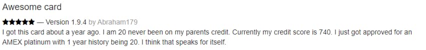 Cred.ai positive customer review