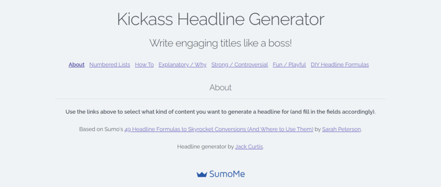 Best blog title generator - SumoMe
