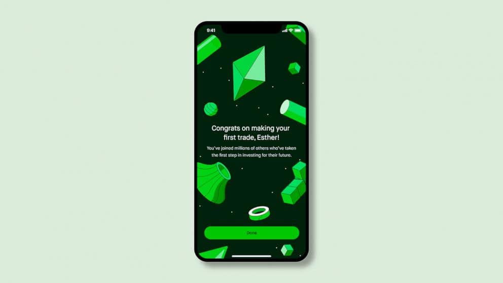 Robinhood confetti redesigned