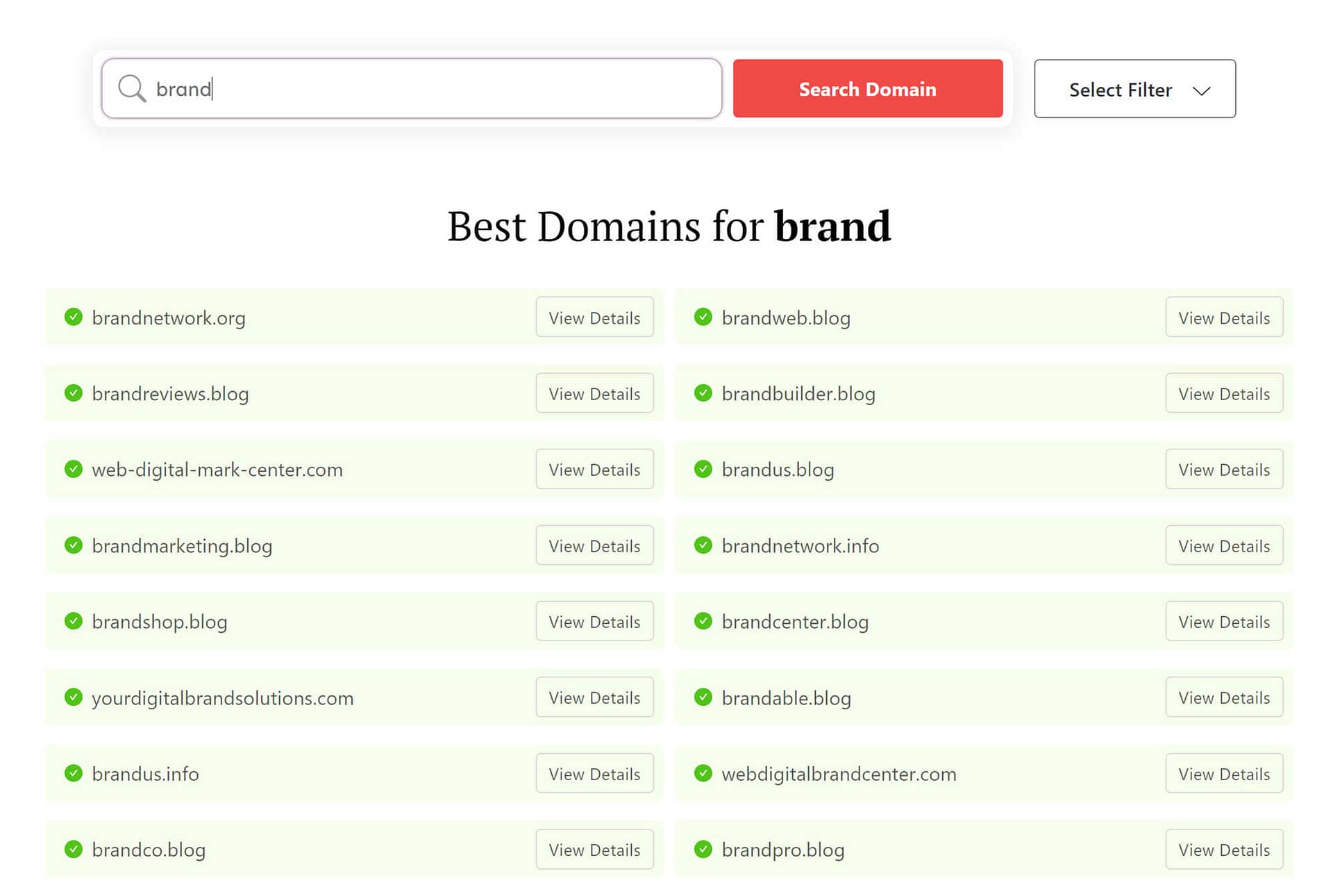 Domain Name Suggestions For Blog