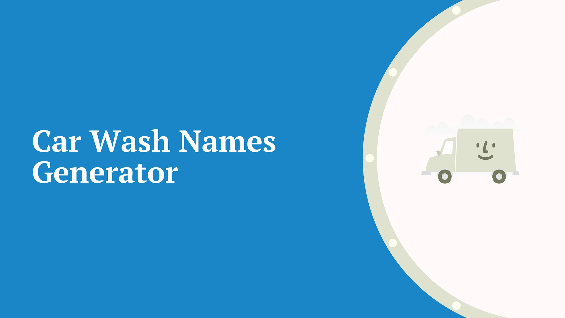 Car Wash Names Generator DomainWheel