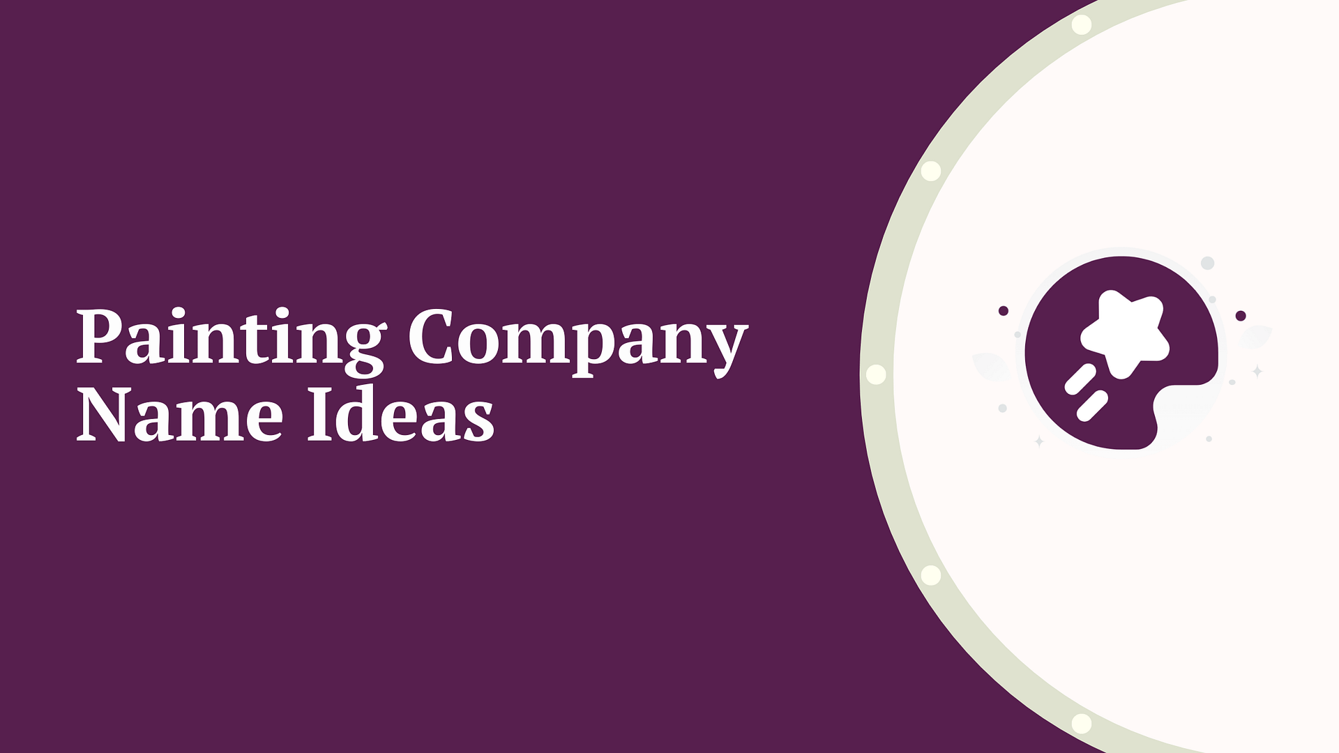 Painting Company Name Generator DomainWheel